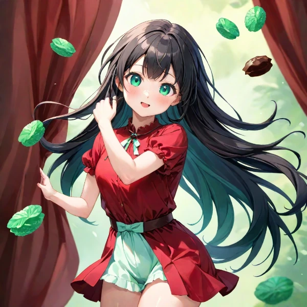 緑の葉に舞う少女の秘密