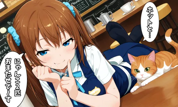 お題:猫カフェ 企画参加作品画像
