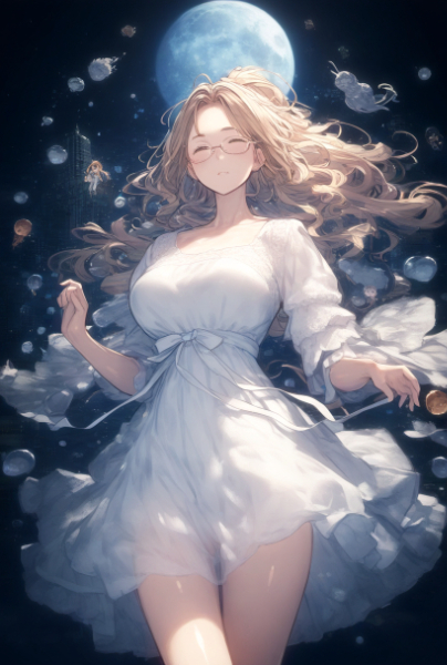 水の中、浮上していく