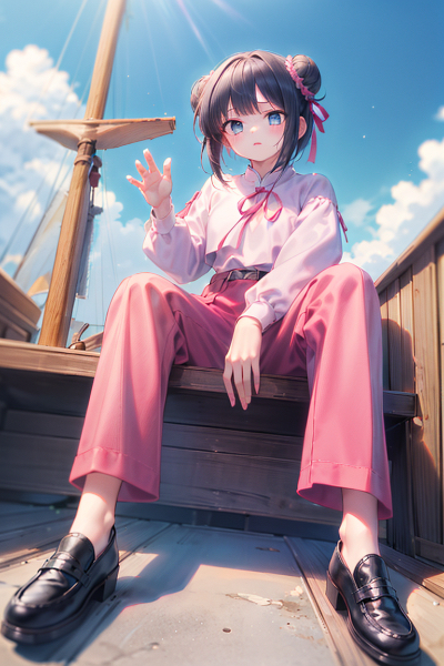 リボンをしたうちの娘たち（ロリカンフー少女）