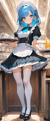 お昼のウエイトレスさん