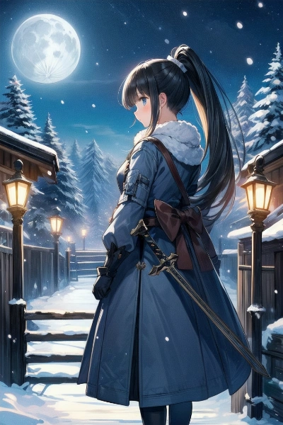 屋敷へ案内する女騎士