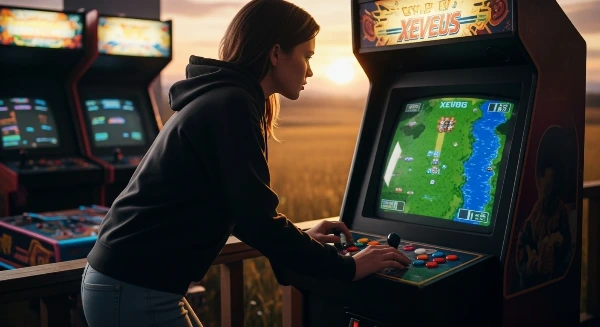 An ambitious title featuring a grand narrative set against the backdrop of a shooting game.