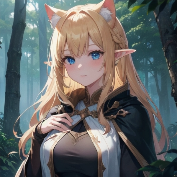 猫耳種族とエルフのハーフ