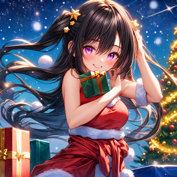 サマークリスマスの、うちの子★その1(3枚)