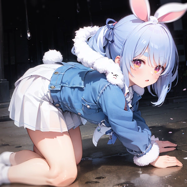 四つん這いぺこーら