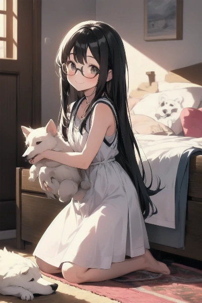 犬と少女