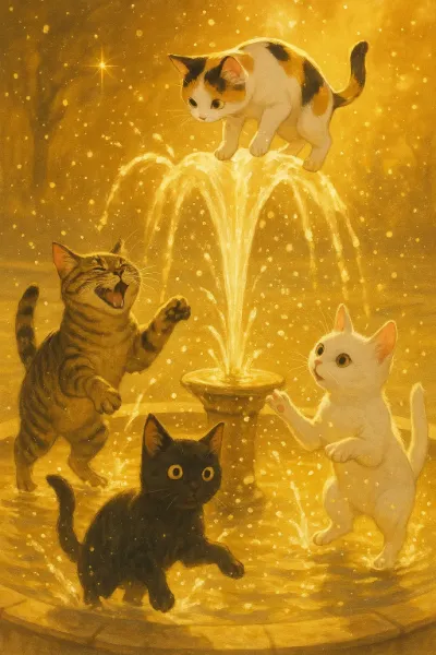 キラキラな噴水