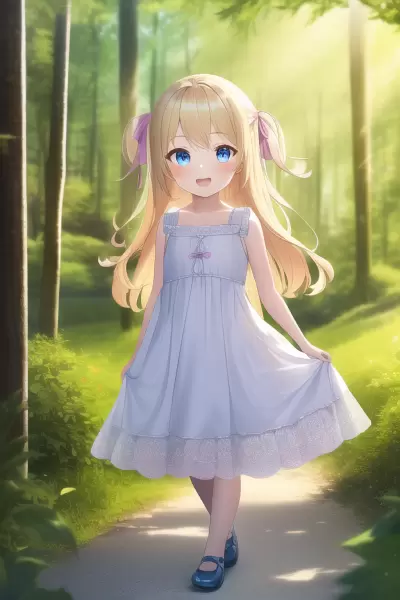 金髪少女と森へお出かけ