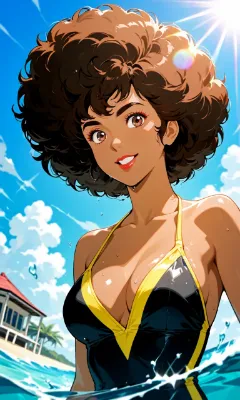 元気いっぱいの夏娘