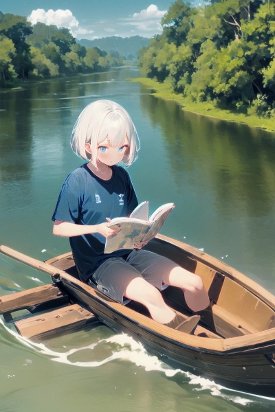 アマゾン川にて