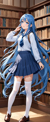 お昼の図書室