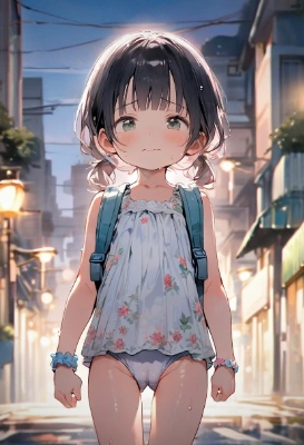 水着で下校
