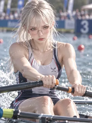 女子　ローイング選手