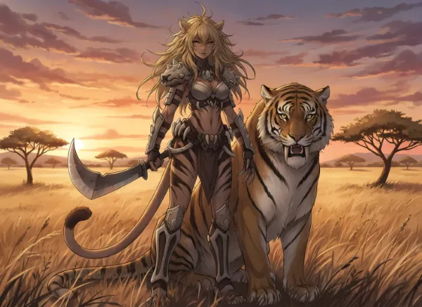 虎の戦士と夕陽の盟約