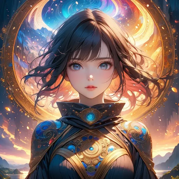 神秘の少女と宇宙の渦