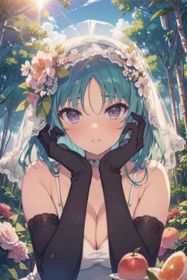 芭蕉 花嫁ポーズ