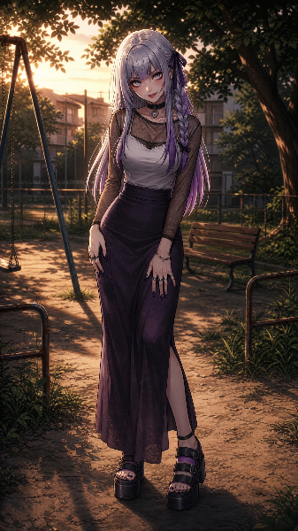 夕方の公園（しおん）