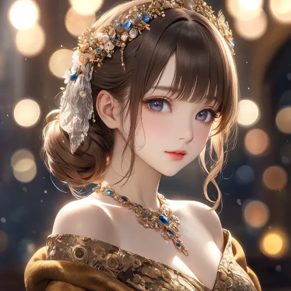 宝石輝く姫の微笑み