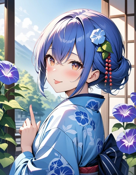 アサガオと一緒に