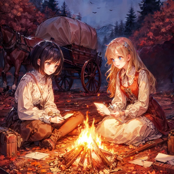 黒髪＆ブロンド・手紙