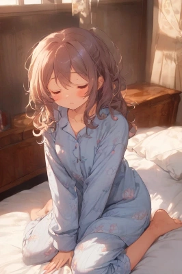 寝ぼけ眼