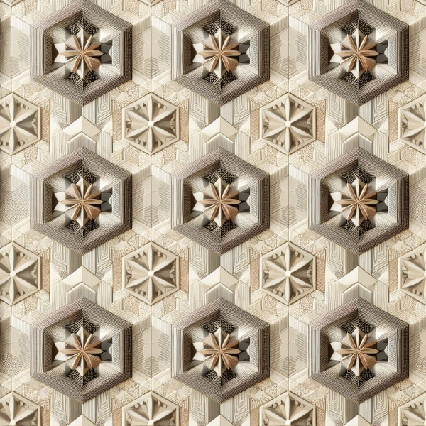 幾何学模様の壁紙