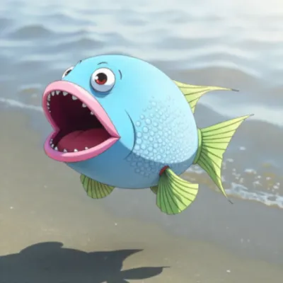 青い魚の驚愕！海底の秘密発見