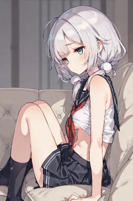 銀髪の少女
