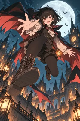 満月の夜、跳んでいこう