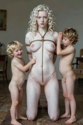 ゾンビになっちゃたママを縛って噛みつかないように躾けてます