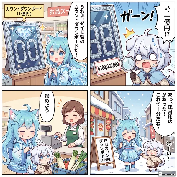 アクアちゃんとペロちゃんが買い物