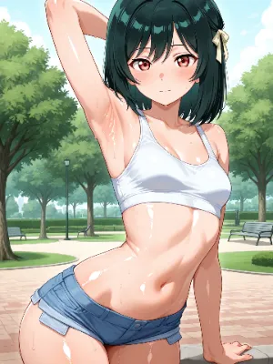 虹ヶ咲学園スクールアイドル同好会　三船栞子　ホットパンツ