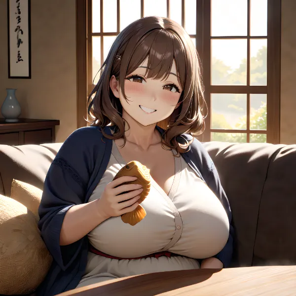 たい焼きを食べる女の子