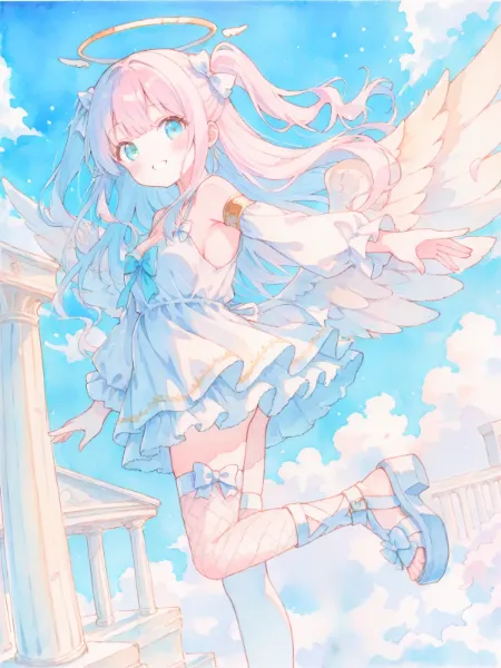 空舞う純白の聖天使