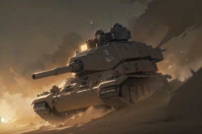 砂漠の戦場
