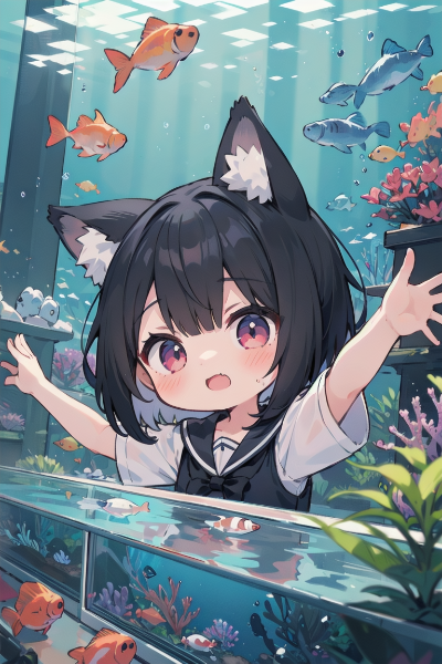 水族館なおおかみ娘