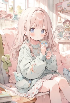 パステルカラー。