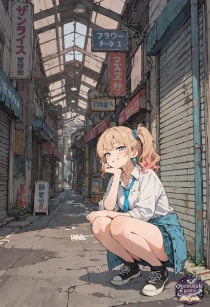 寂れた商店街・・・