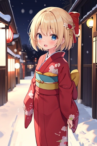 雪の夜って意外に明るいよね