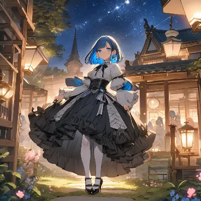 夜のお庭