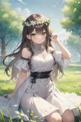 君に作ってもらった花輪は私の宝物✨