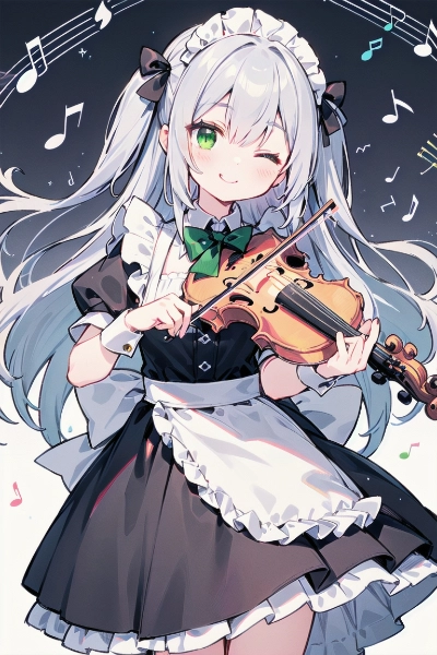 メイドさんのバイオリン演奏🎻