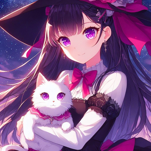 白猫と、白髪のうちの子★その2(19枚)