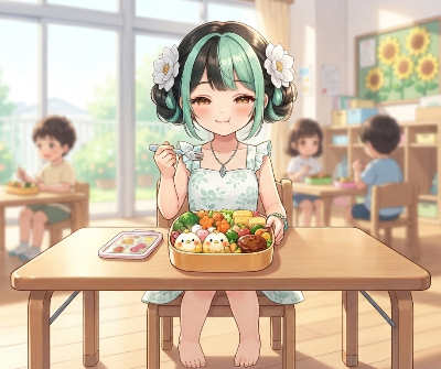 おひるごはん（ミントちゃん）