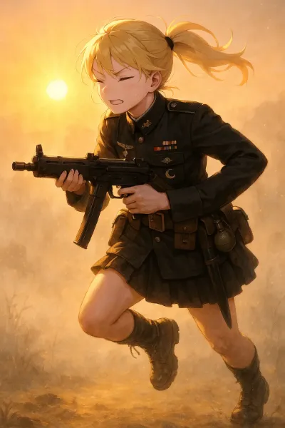 朝日を睨み駆け抜けて