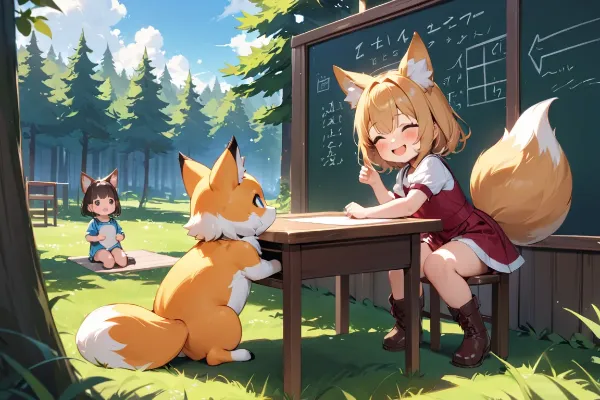青空教室のきつね