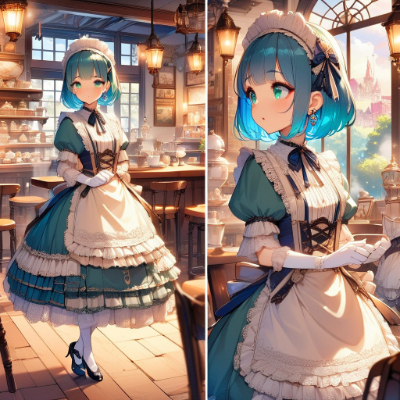 夕暮れのカフェ