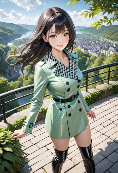爽やかトレンチコート