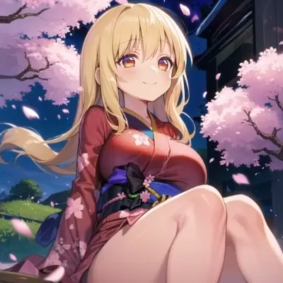 君と夜桜